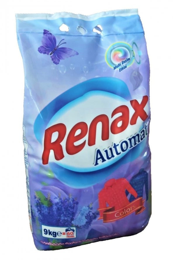 Renax Matik Toz Çamaşır Deterjanı Renkliler için 9kg
