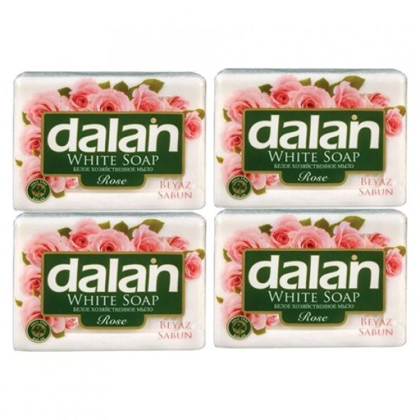 Dalan Beyaz Sabun Gül 4 x 150 Gr 600 gr 4 Adet