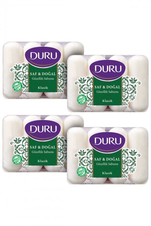 Duru Saf & Doğal Kaynaklı Klasik 16 Adet Güzellik Sabunu 4x280gr