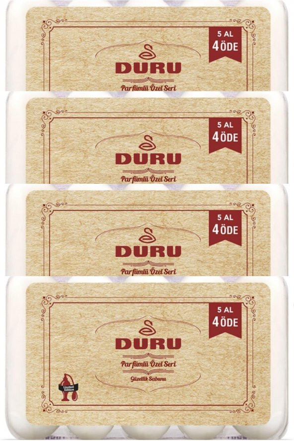 Duru Güzellik Sabunu 50.yıl Parfümlü Özel Seri 350 Gr x 4 Paket