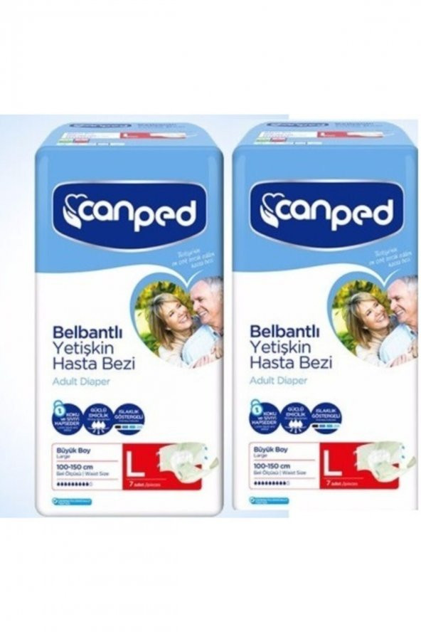 Canped Belbantlı Yetişkin Hasta Bezi L Büyük Beden 14 Adet
