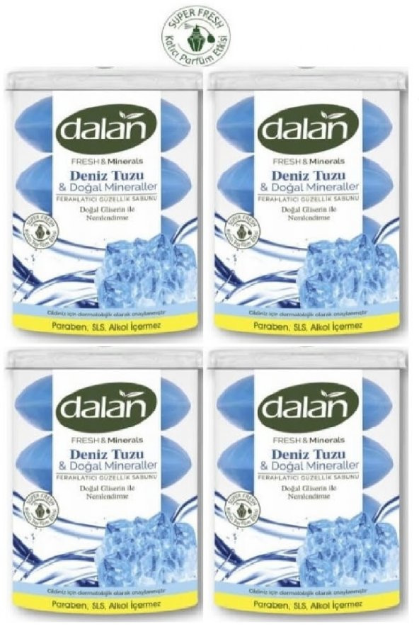 Dalan Fresh Minerals Duş Sabunu Deniz Tuzu 4 x 110 Gr x 4 Paket ürün görseli