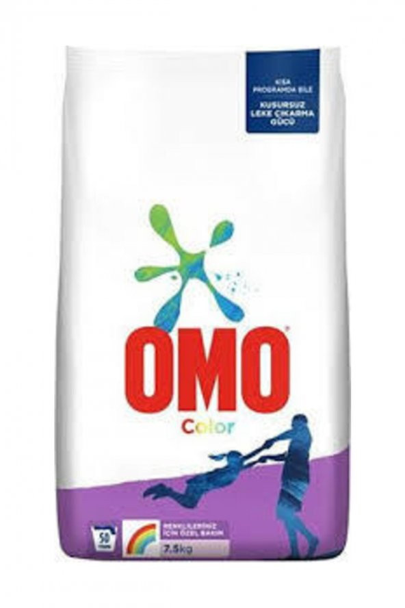 Omo Color Renkliler için Toz Çamaşır Deterjanı 7''5 kg 50 Yıkama