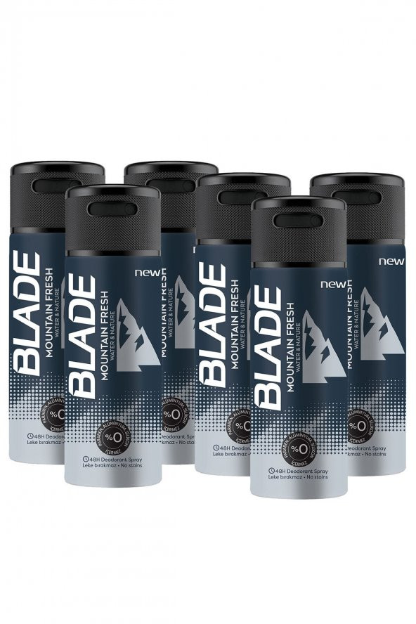 Blade Mountain Fresh Deodorant 6x150ml