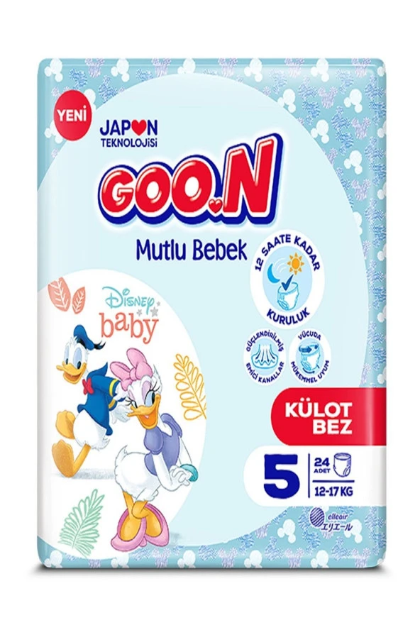 Goo.n Goon Mutlu Bebek Külot Bez Jumbo 5 Beden 24 Adet Goon- 5bdn-x24