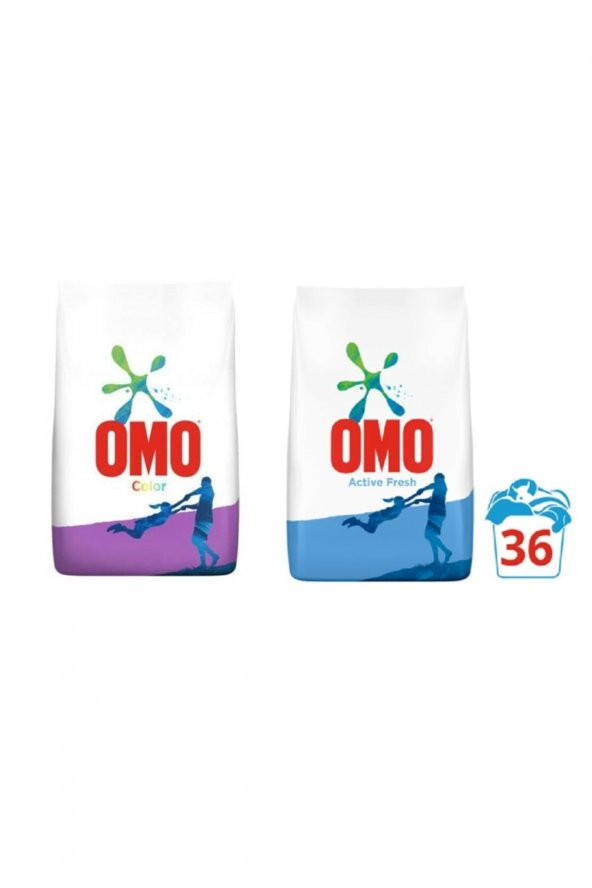 Omo Matik Active Fresh 5,5 kg Ve Matik Color 5,5 kg