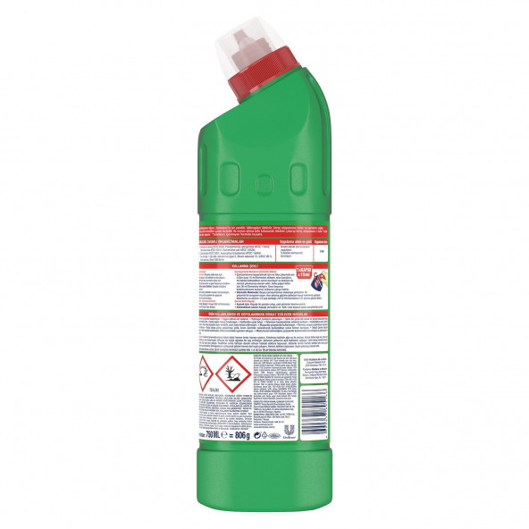 Domestos Yoğun Kıvamlı Çamaşır Suyu Maksimum Hijyen Dağ Esintisi 750 ml - 5