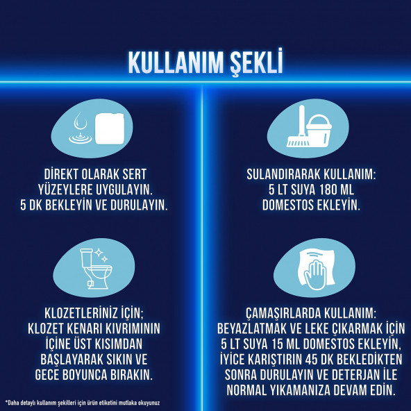 Domestos Yoğun Kıvamlı Çamaşır Suyu Kar Beyazı Maksimum Hijyen 750 ML - 5