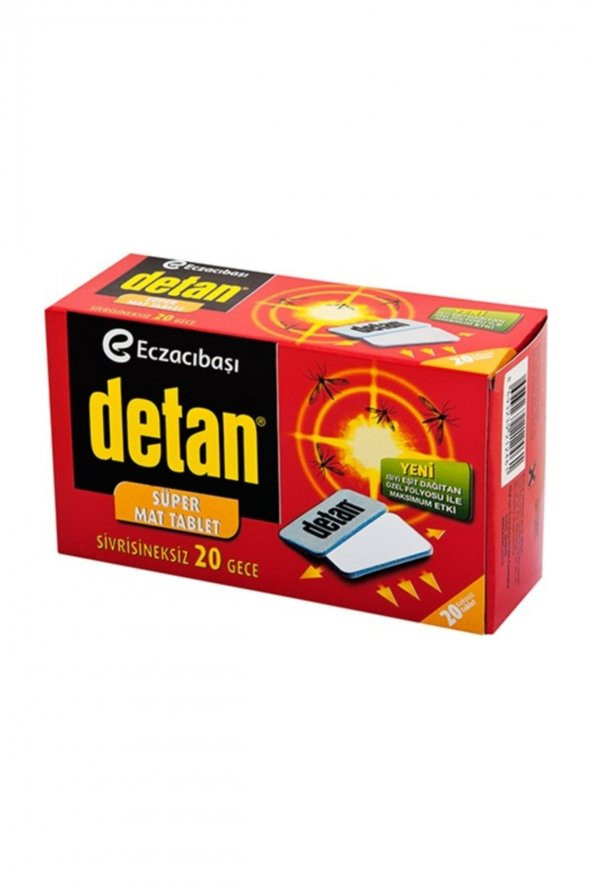 Detan Mat Tablet Yedek 20 Li