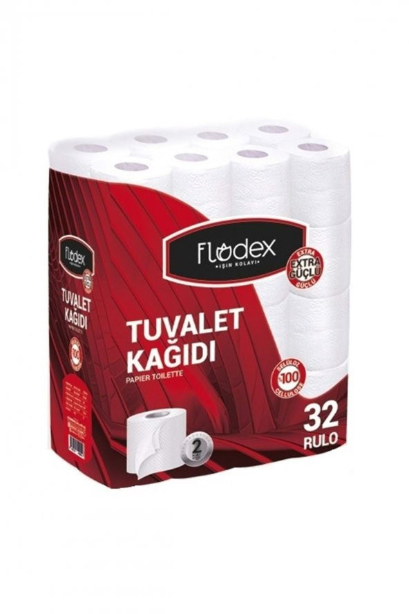 Flodex Tuvalet Kağıdı Çift Katlı 96 Lı Paket 3 Paket x 32 Li Extra Güçlü Serisi - 2