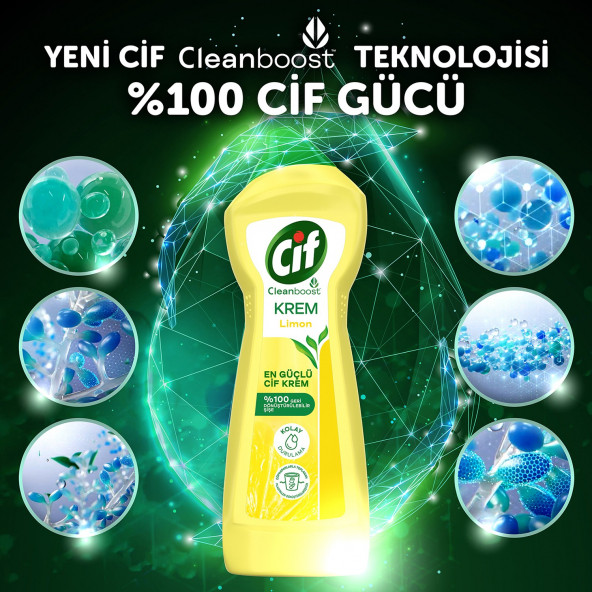 Cif Krem Temizleyici Limonlu 750 ml - 2