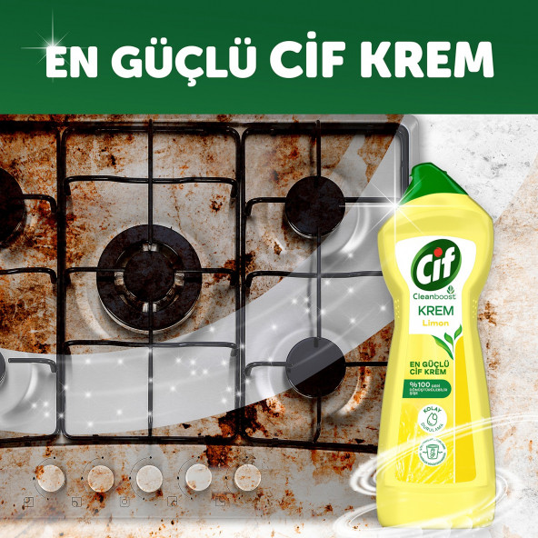 Cif Krem Temizleyici Limonlu 750 ml - 3