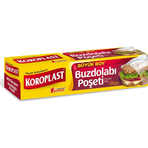 Koroplast Buzdolabı Poşeti Büyük Boy 20 Li 30x45 cm x 3 Adet - 2