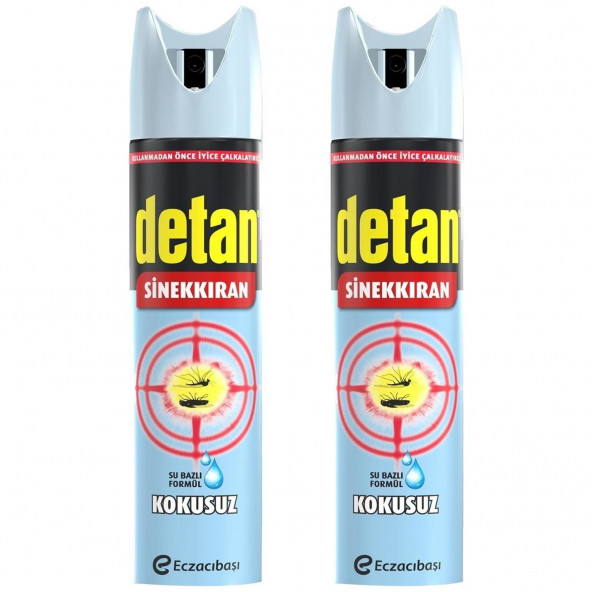 Detan Kokusuz Sinekkıran 2x275ml