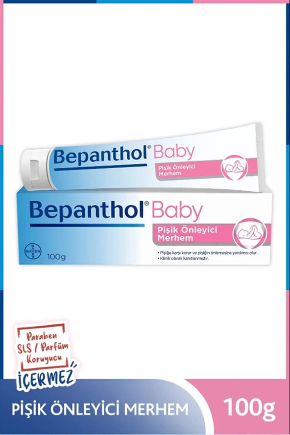 Bepanthol Baby Pişik Kremi 100gr Pişik Önleyici 3 adet