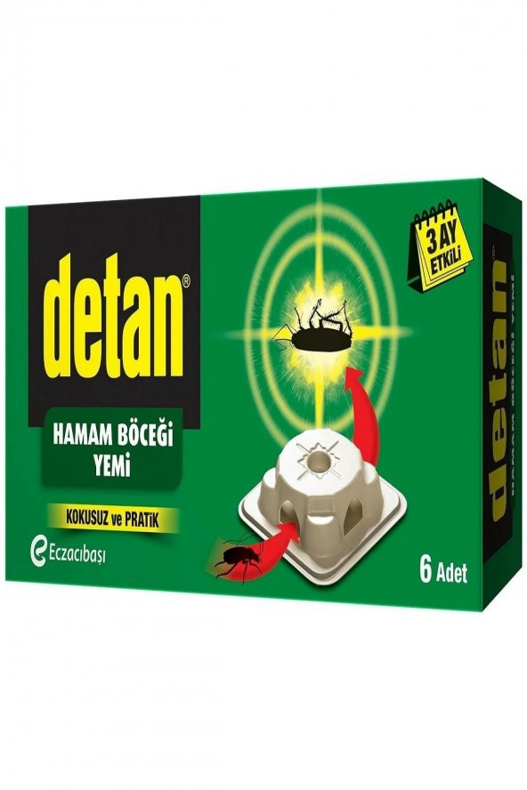Detan Böcek Yemi 6 Tablet