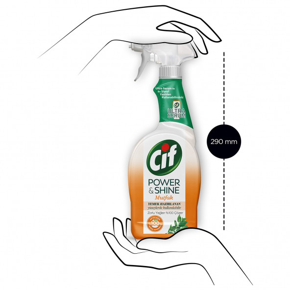 CİF Power Shine Mutfak Sprey 750 ml - 4
