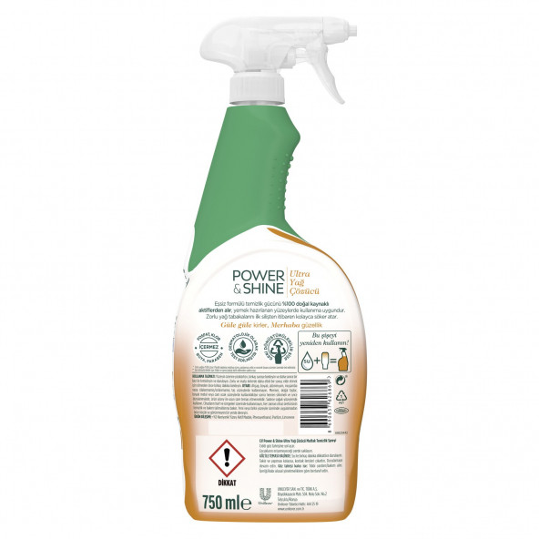 CİF Power Shine Mutfak Sprey 750 ml - 5