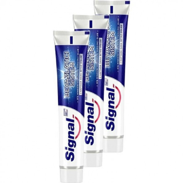 Signal Beyazlatıcı Sistem Diş Macunu 50 ML x 3