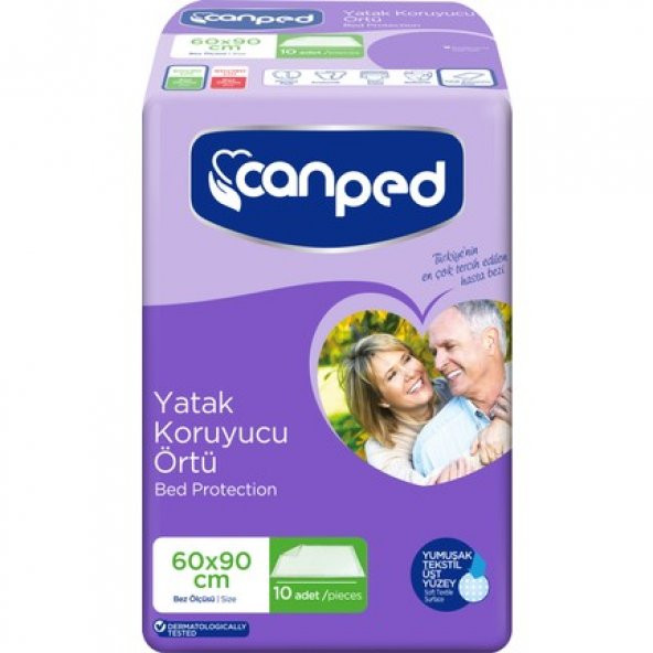 Canped Yatak Koruyucu Örtü Ekstra Örtü 60cm x 90cm 10lu