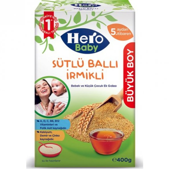 Hero Baby Sütlü Ballı İrmikli Kaşık Maması 400 gr