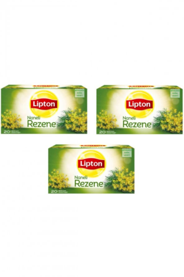 Lipton Bardak Poşet Bitki Çayı Rezene Çayı 20li 3 Paket