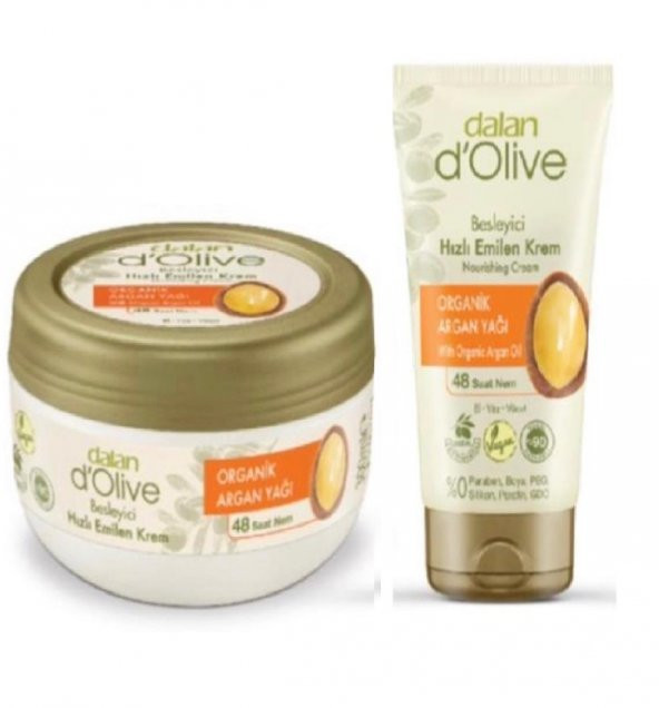 Dalan Dolive 300 Ml Organik Argan Yağlı Krem Avantajı Paket 60 Ml Hediyeli