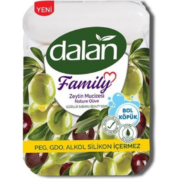 Dalan Family Güzellik Sabunu 4 x 75 Gr Zeytin Mucizesi x 3 Paket - 2