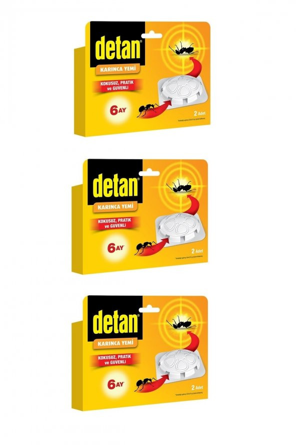 Detan Karınca Yemi 2'li x 3 Adet