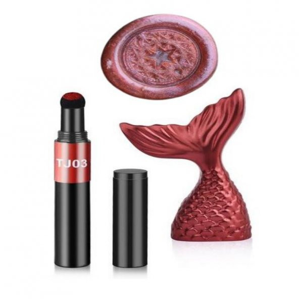 Mühür Mumu Reçine Pırıltı Titanyum Krom Toz Boyama Yastıklı Kalem - 3