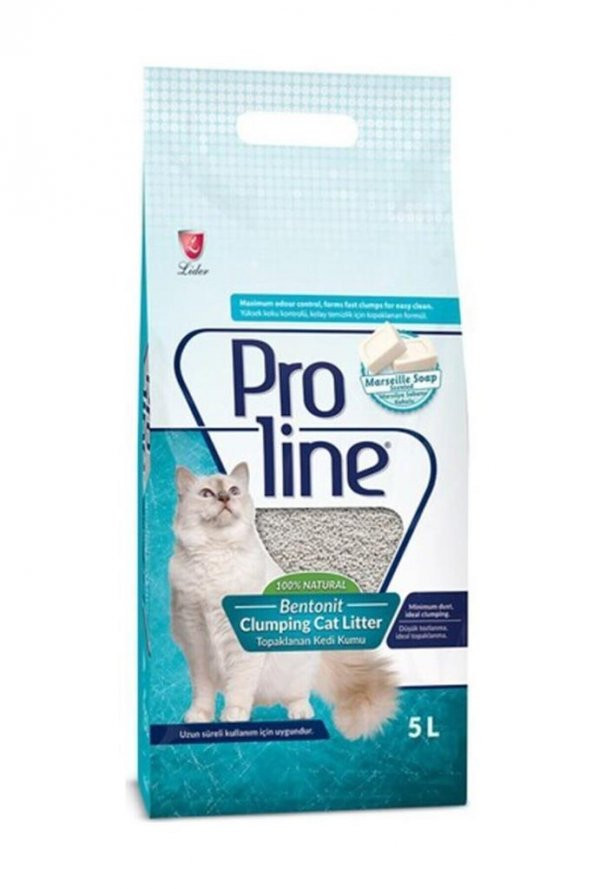 Proline Dogal Topaklanan Marsilya Kokulu Kedi Kumu 5 Lt