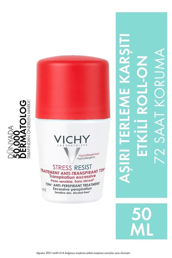 Vichy Yoğun Terleme Karşıtı 72 Saat Etkili Roll-On 50 ml 3337871324001 - 2
