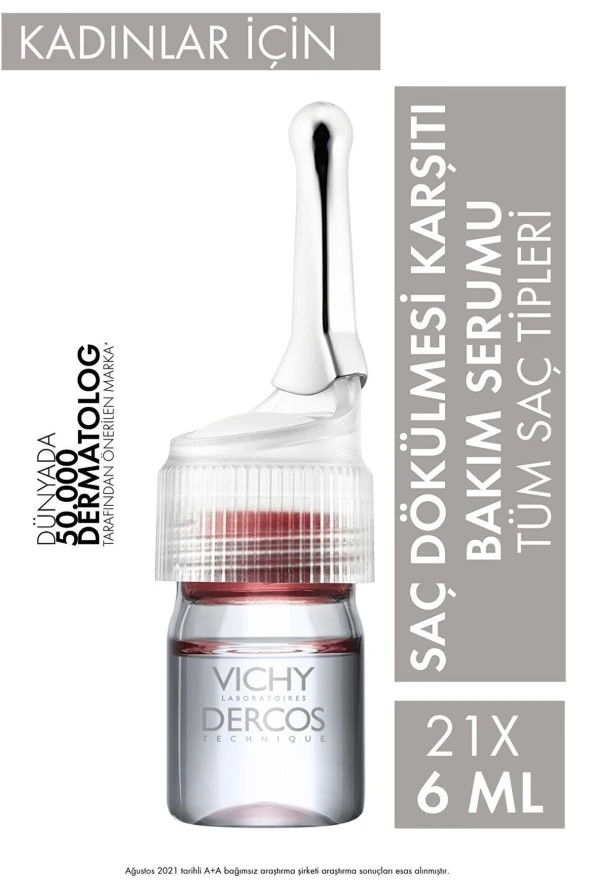 Vichy Dercos Aminexil Kadınlar Için Saç Dökülmesine Karşı Serum 21x6 Ml 3337875522786 - Resim 2