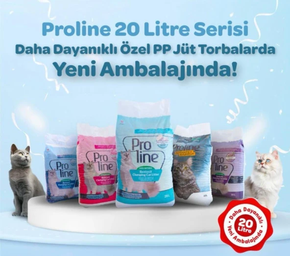 Proline Bentonit Kokusuz İnce Kedi Kumu 20 LT