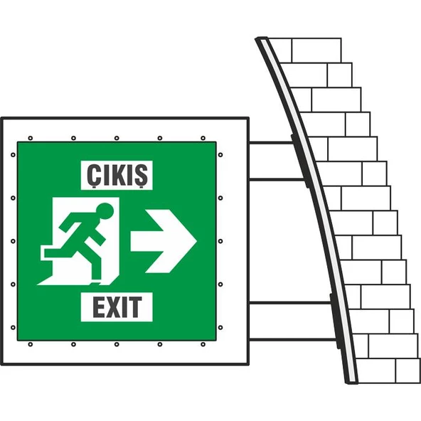 Arsel Polıte-D POD-1223 Sıva Üstü Karayolu Tünel Yönlendirme Armatürü Sürekli Yanan ve Kesintide 180 dak. Yanan - 2