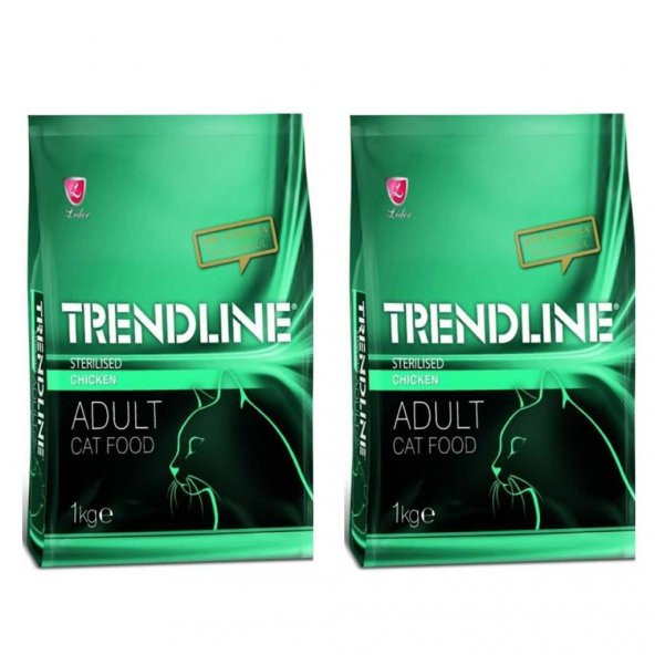 Trendline Sterilised Tavuklu Kısır Kedi Maması 1 Kg 2'Li Set