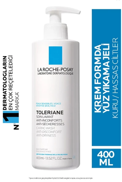 La Roche Posay Toleriane Caring Krem Temizleyici Kuru/Hassas Ciltler 400 ml 3337875545778