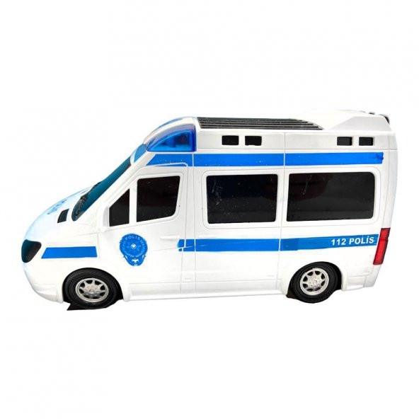 Vardem Oyuncak Çocuklar İçin Pilli Işıklı Polis Arabası - 2