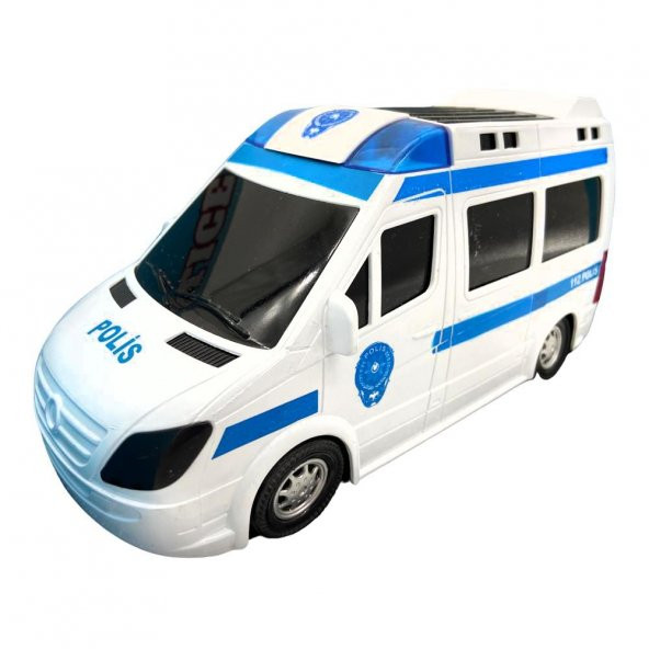 Vardem Oyuncak Çocuklar İçin Pilli Işıklı Polis Arabası - 3
