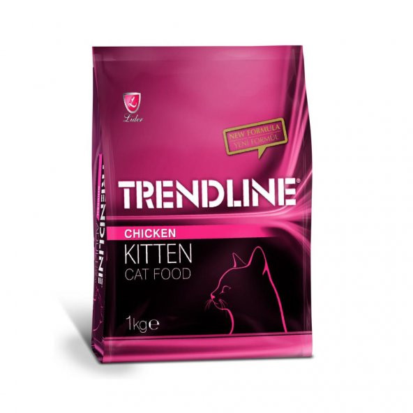 Trendline Kitten Tavuklu Yavru Kedi Maması 1 Kg 3 Adet