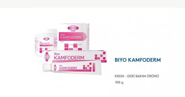 Biyo Kamfoderm Krem - Deri Bakım Ürünü 100gr 8693439200169