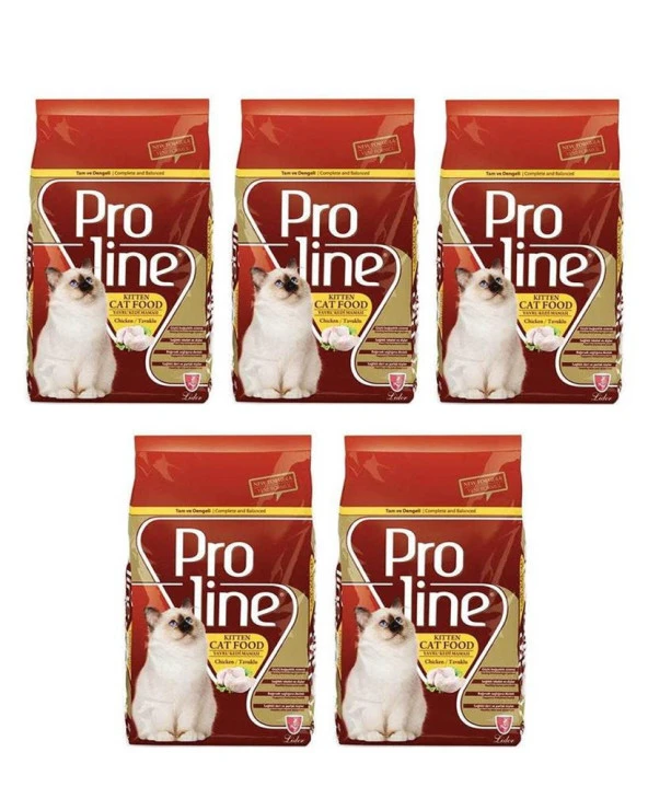 Pro Line Kitten Tavuklu Yavru Kedi Mamasi 400 Gr 5 adet