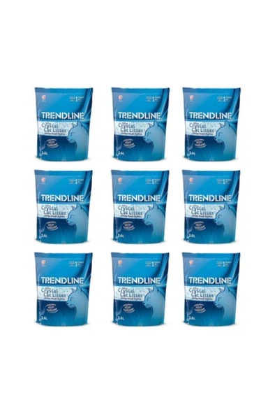 Trendline Tozsuz Silika Kedi Kumu 3,6 Lt 9 Adet
