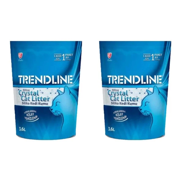 Trendline Tozsuz Silika Kedi Kumu 3,6 Lt * 2 Adet