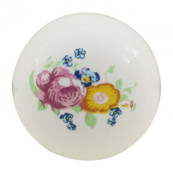 Porselen Düğme Çekmece Dolap Kapak Kulpu Kulbu Porselen Kulp Albrifin - Resim 5