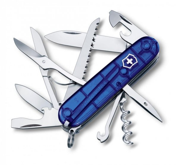 Victorinox Huntsman 1.3713.T2B1 Şef Mavi İsviçre Çakısı 91mm 15F