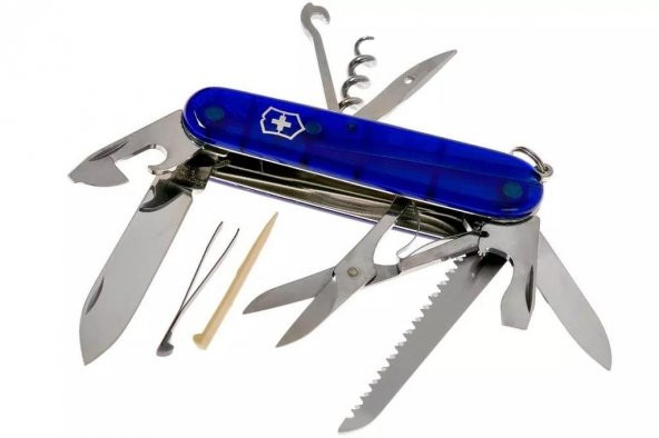 Victorinox Huntsman 1.3713.T2B1 Şef Mavi İsviçre Çakısı 91mm 15F - 2