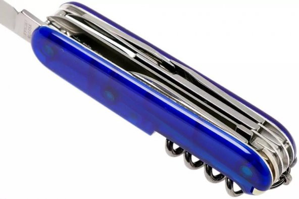 Victorinox Huntsman 1.3713.T2B1 Şef Mavi İsviçre Çakısı 91mm 15F - 4