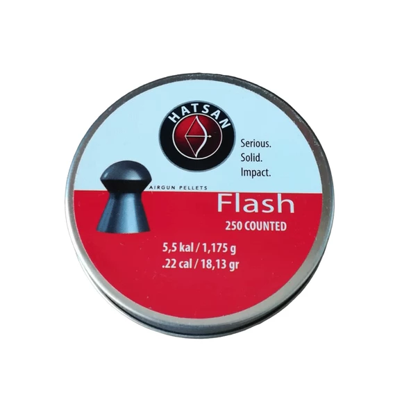 Hatsan Flash 5,5 mm Havalı Saçması 18,13 Grain - 250 Adet