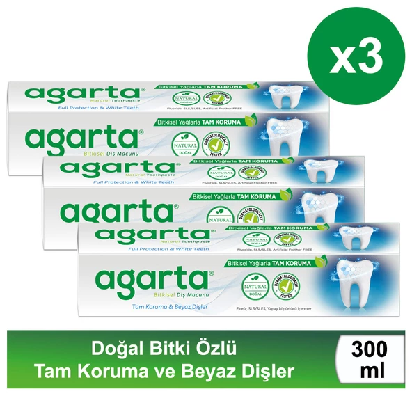 Doğal Bitki Özlü Florürsüz Diş Macunu 100 Ml/130 Gr X 3 Adet